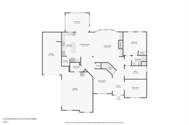 2315 Saddlebrook Trce, House other with 5 bedrooms, 4 bathrooms and null parking in Cumming GA | Image 59