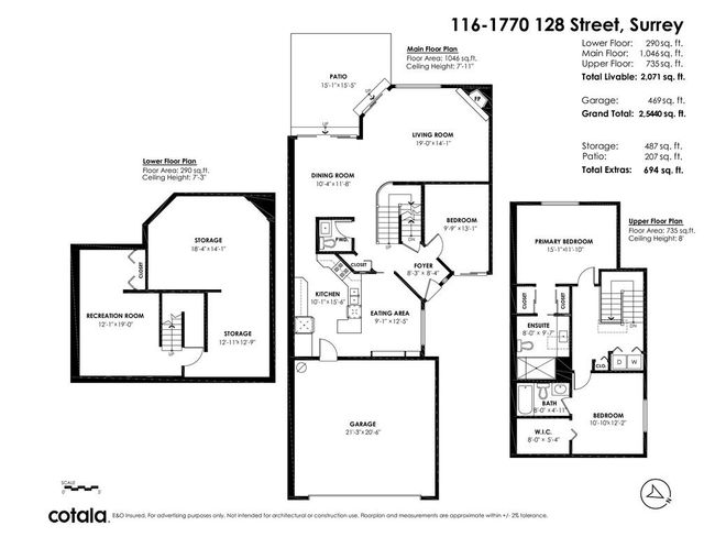 116 - 1770 128 Street, Townhouse with 3 bedrooms, 2 bathrooms and 2 parking in Surrey BC | Image 30