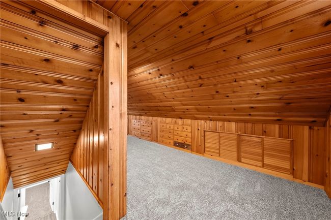 Bonus room with carpet and wooden walls | Image 26