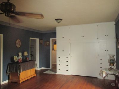 Interior space featuring ceiling fan and hardwood / wood-style floors | Image 3