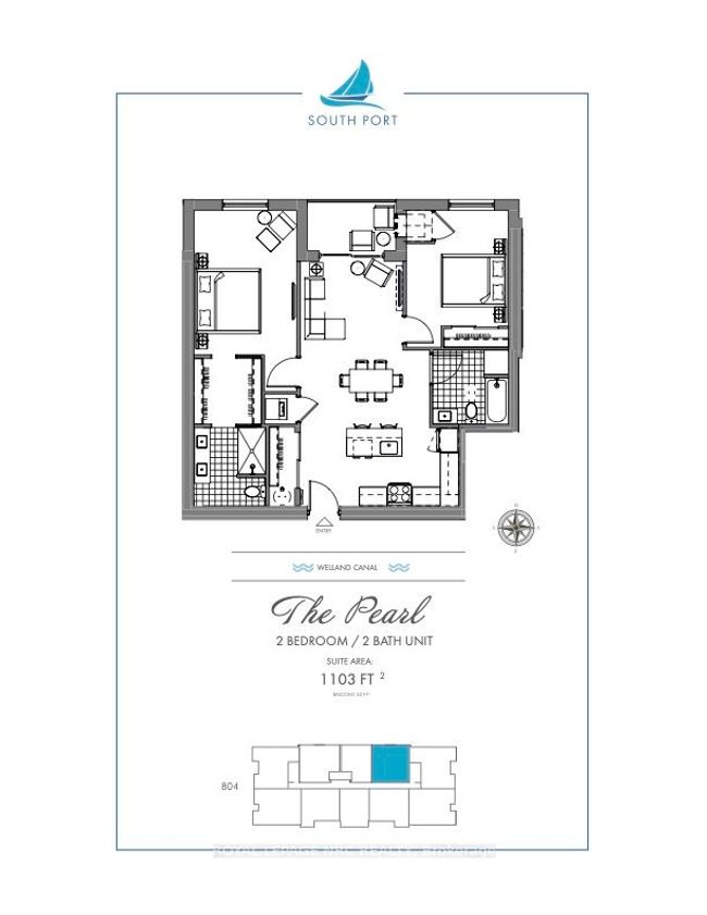 804 - 118 West Street, Condo with 2 bedrooms, 2 bathrooms and 1 parking in Port Colborne ON | Image 27
