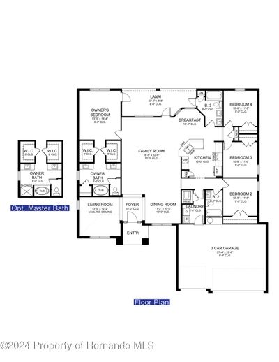 2265 3 car floor plan | Image 2