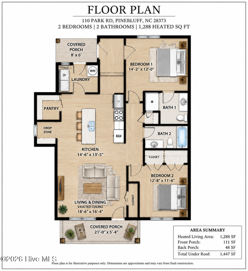 110 Park Ave, Pinebluff, NC, 28373-8002 | Card Image