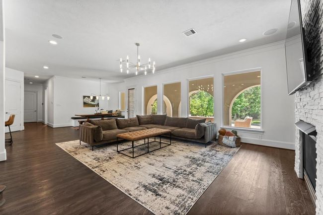 Large family room with modern lighting! | Image 8