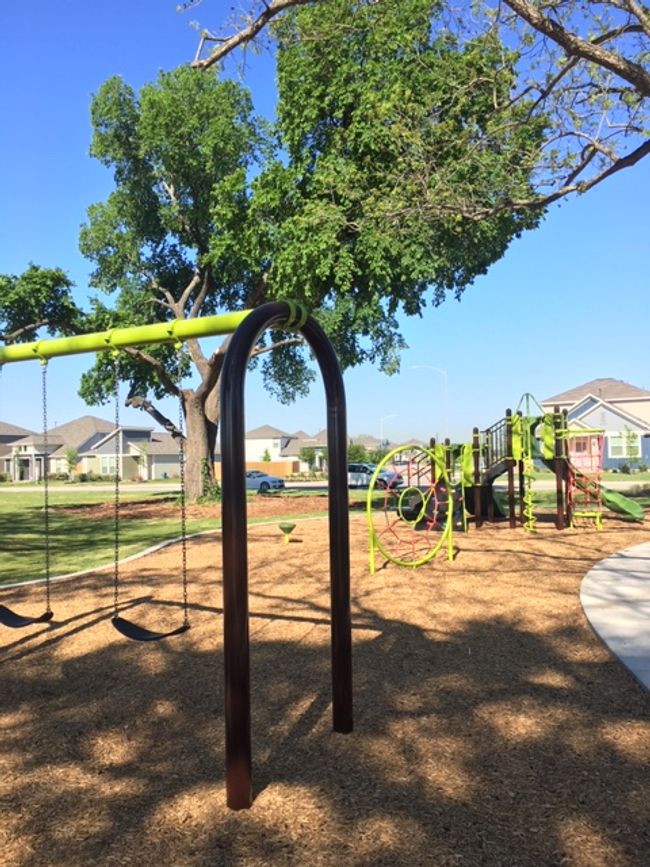 Community playground featuring a residential view | Image 29