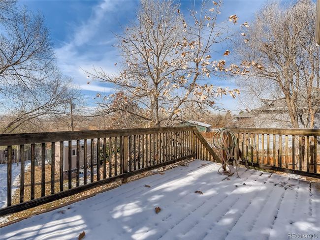 Upper Deck with access from kitchen and backyard | Image 23