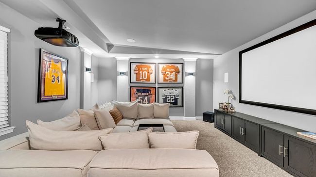 Cinema with baseboards and carpet floors | Image 14