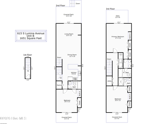 unit-2-615 Lumina Ave S, Wrightsville Beach, NC, 28480-6104 | Card Image