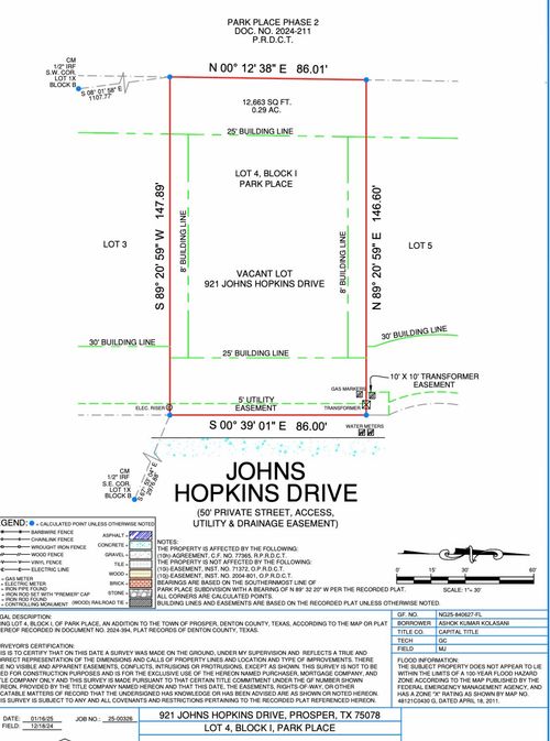 921 Johns Hopkins Drive, Prosper, TX, 75078 | Card Image