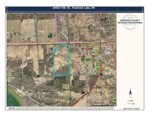 26625 75th Street, PADDOCK LAKE, WI, 53168 | Card Image