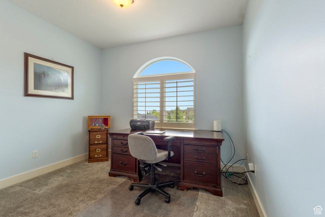 Home office with carpet and baseboards | Image 22