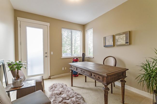 Home office with baseboards and light carpet | Image 12