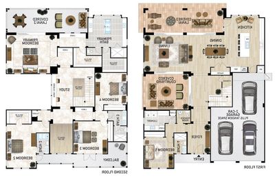 Reverse (approximate floor plan) for visual purposes. Illustrations are artists’ conceptual depictions only of proposed improvements, are not necessarily to scale, and may differ from actual improvements, if any, when constructed. The specificfeatures in a residence vary from home to home and not all features are available in all series or all floorplans within a series. We reserve the right to modify or cancel these specific features, substitute equipment, materials, appliances and brand names in our sole discretion. Color and size variations may occur. All square footage numbers are approximate and may vary due toplotting and field variations or method of measurement. In addition, we reserve the right to make modifications to the maps, floorplans, square footages, exteriors, specifications, features, dimensions, designs, building materials, options, colors, finishes, landscaping layout and materials, and product types at any time without notice or obligation. | Image 2