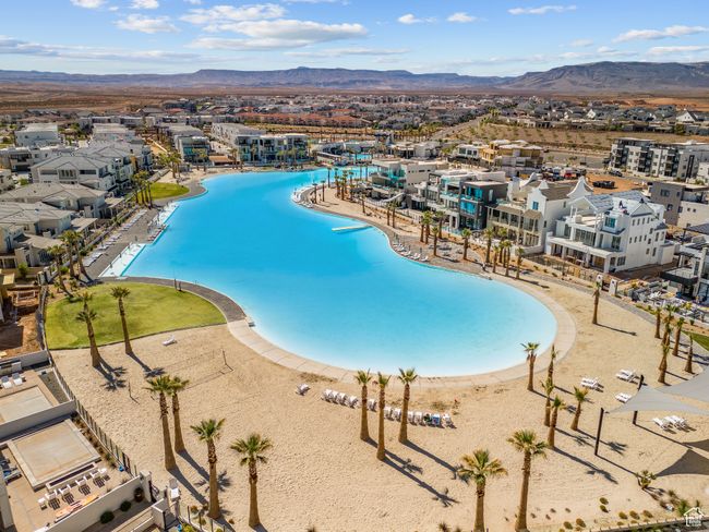 View of swimming pool with a mountain view | Image 32