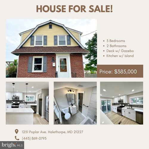 1231 Poplar Ave, BALTIMORE, MD, 21227-2613 | Card Image