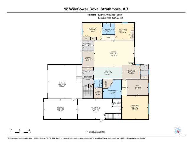 12 Wildflower Cove, Home with 5 bedrooms, 3 bathrooms and 12 parking in Strathmore AB | Image 47