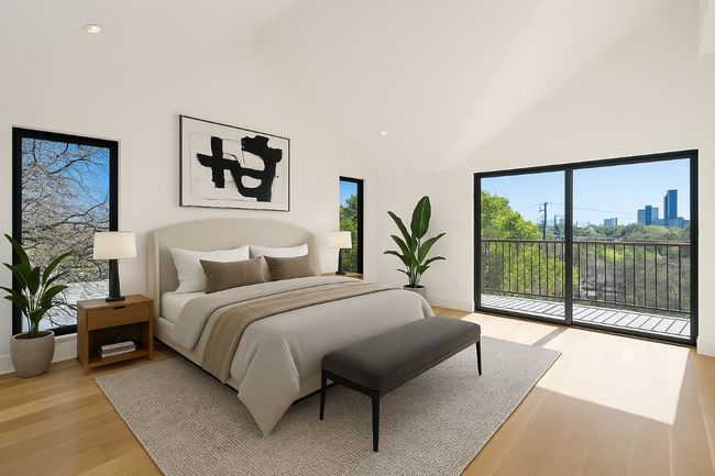 Virtually staged primary bedroom | Image 12