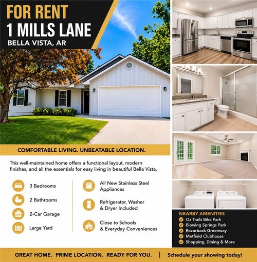 1 Mills Ln, Bella Vista, AR, 72714-6329 | Card Image