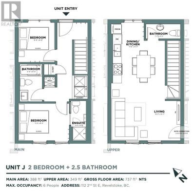 202 - 112 2 Nd St E, Condo with 2 bedrooms, 3 bathrooms and 1 parking in Revelstoke BC | Image 2