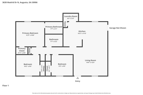 3630 N Madrid Drive, Augusta, GA, 30906 | Card Image