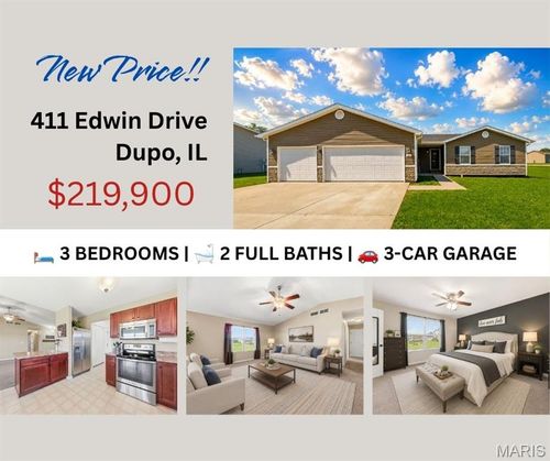 411 Edwin Dr, Dupo, IL, 62239-1252 | Card Image