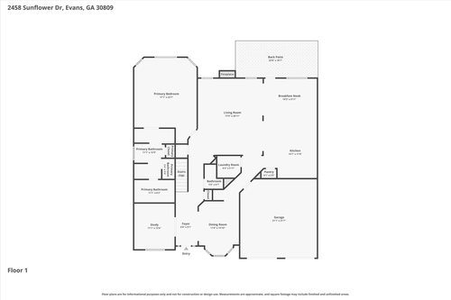 2458 Sunflower Dr, Evans, GA, 30809-6452 | Card Image