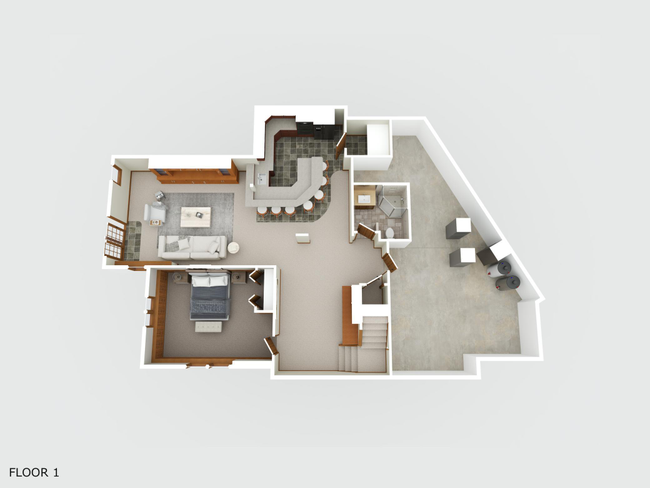 Lower level - 3D floorplan | Image 86