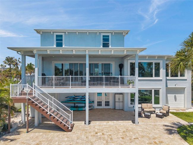 Backyard view of this waterfront home in St Pete Beach, Florida. | Image 83