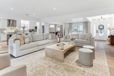 Open concept living room looking into the chefs kitchen! | Image 2