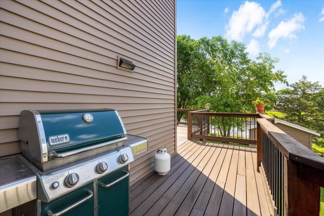Wrap around portion of deck, overlooking pond | Image 48