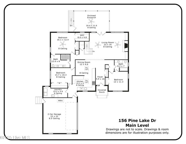 156 Pine Lake Dr, House other with 4 bedrooms, 3 bathrooms and 2 parking in Whispering Pines NC | Image 24