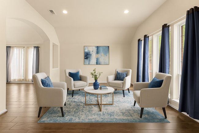 Virtually staged formal living/sitting room | Image 8