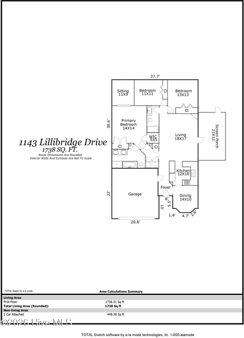 1143 Lillibridge Dr, Leland, NC, 28451-7019 | Card Image