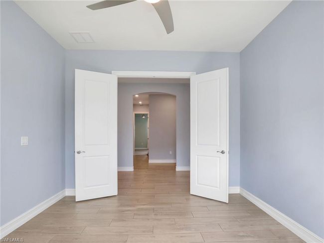Empty room featuring ceiling fan and light hardwood / wood-style flooring | Image 28