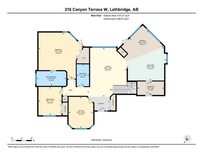 216 Canyon Terrace W, Home with 5 bedrooms, 3 bathrooms and 4 parking in Lethbridge AB | Image 31