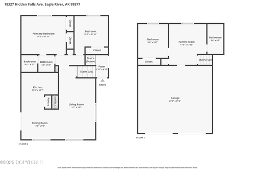 18327 Hidden Falls Ave, Eagle River, AK, 99577-8531 | Card Image