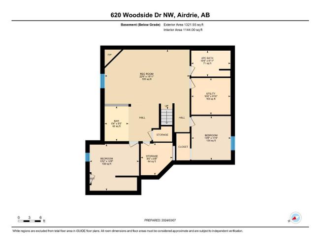 620 Woodside Drive Nw, Home with 4 bedrooms, 3 bathrooms and 4 parking in Airdrie AB | Image 30