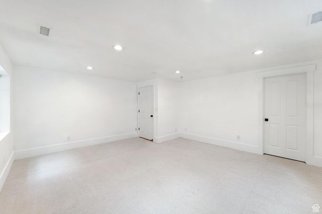 Bedroom 4 with recessed lighting and light colored carpet | Image 25