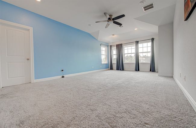 Master Bedroom Solar Shade installed & Long Walk-in Closet. Excellent View to Backyard, N Lakeline Road – Second Floor | Image 24