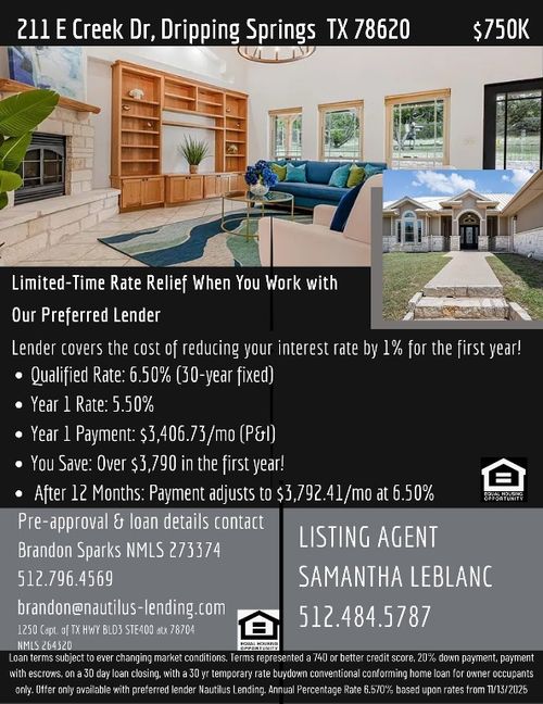 211 E Creek Dr, Dripping Springs, TX, 78620-4210 | Card Image