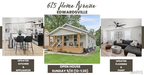 615 Home Ave, Edwardsville, IL, 62025-1229 | Card Image