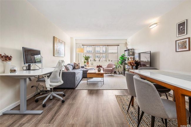 Home office with wood finished floors | Image 4