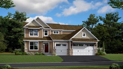 (Exterior rendering, actual homes finishes will vary) Excellent curb appeal on the McKinley! | Image 1