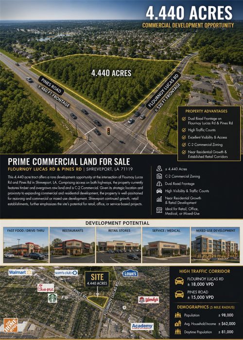 0 0 Flourney Lucas Road, Shreveport, LA, 71129 | Card Image