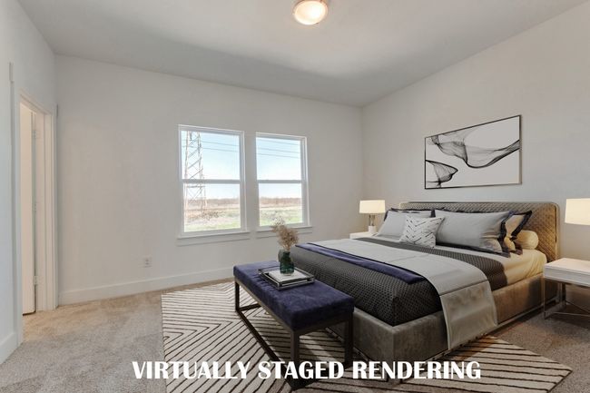 Our Bella plan offers a spacious secondary bedroom complete with en suite bath! VIRTUALLY STAGED RENDERING | Image 14