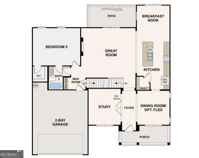 LOT-60 - 7135 Ellorie Drive, House other with 5 bedrooms, 4 bathrooms and null parking in Dawsonville GA | Image 3