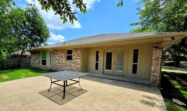 View of patio with double doors | Image 18