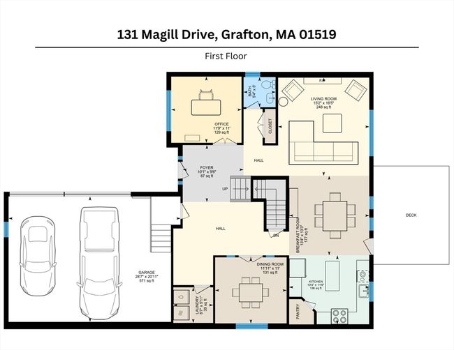131 Magill Dr, House other with 4 bedrooms, 3 bathrooms and 4 parking in Grafton MA | Image 36