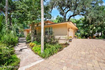 Flagstone walkway to double front doors. | Image 2