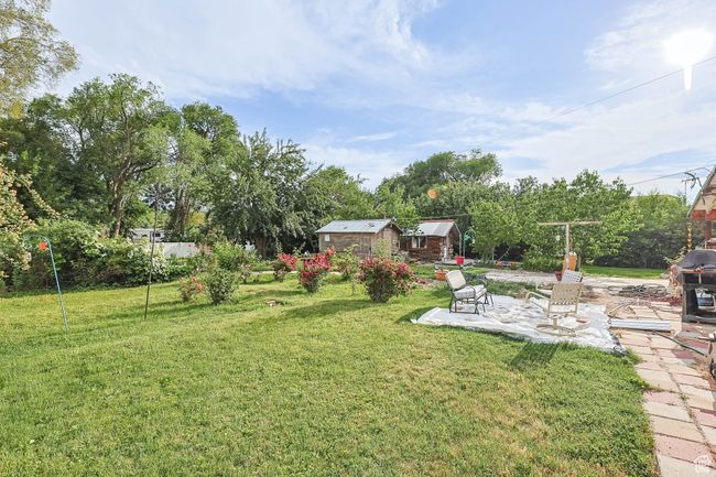 Backyard with Sheld & Patio | Image 22